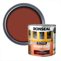 Ronseal 10 Year Woodstain Deep Mahogany Satin - 750ml
Ronseal 10 Year Woodstain Deep Mahogany Satin - 750ml