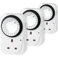 Arlec 24 Hour Mechanical Timer Socket White 3 Pack
Arlec 24 Hour Mechanical Timer Socket White 3 Pack
