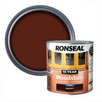 Ronseal 10 Year Woodstain Walnut Satin - 750ml
Ronseal 10 Year Woodstain Walnut Satin - 750ml