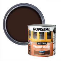 Ronseal 10 Year Woodstain Dark Oak Satin - 2.5L
Ronseal 10 Year Woodstain Dark Oak Satin - 2.5L