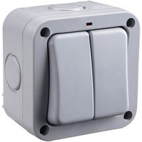 BG 20 Amp 2 Gang 2 Way Weatherproof Switch IP66 Rated Grey
BG 20 Amp 2 Gang 2 Way Weatherproof Switch IP66 Rated Grey