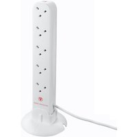 Masterplug 10 Socket 2 USB Surge Tower Extension Lead 1m White
Masterplug 10 Socket 2 USB Surge Tower Extension Lead 1m White