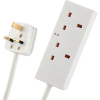 Arlec 2 Socket Extension Lead with Power Indicator 5m White