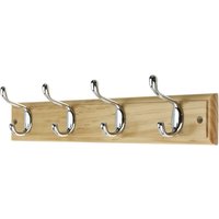 4 Coat Polished Chrome Hooks on Pine Stepped Board
4 Coat Polished Chrome Hooks on Pine Stepped Board