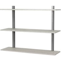 3 Tier Shelf Kit - White Oak & Nickel Bracket
3 Tier Shelf Kit - White Oak & Nickel Bracket