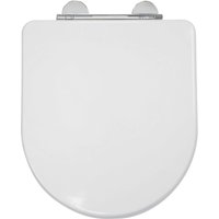 Croydex Garda D-Shaped Moulded Wood Toilet Seat - White 
Croydex Garda D-Shaped Moulded Wood Toilet Seat - White