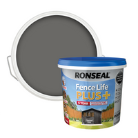 Ronseal Fence Life Plus Paint Charcoal Grey - 5L
Ronseal Fence Life Plus Paint Charcoal Grey - 5L