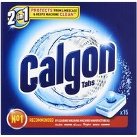 Calgon Washing Machine Water Softener Tablets - Pack of 15
Calgon Washing Machine Water Softener Tablets - Pack of 15