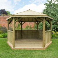 Forest (Installation Included) Timber Roof Gazebo - 4m
Forest (Installation Included) Timber Roof Gazebo - 4m