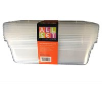 Clear Plastic Shoe Box 5 pack