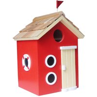 Bayside Beach Hut Bird House Red 
Bayside Beach Hut Bird House Red