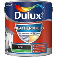 Dulux Weathershield All Weather Smooth Masonry Paint - Black - 2.5L
Dulux Weathershield All Weather Smooth Masonry Paint - Black - 2.5L