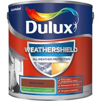 Dulux Weathershield All Weather Smooth Masonry Paint - Brick Red - 2.5L
Dulux Weathershield All Weather Smooth Masonry Paint - Brick Red - 2.5L