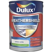 Dulux Weathershield Smooth Masonry Paint - Ashen White - 5L
Dulux Weathershield Smooth Masonry Paint - Ashen White - 5L