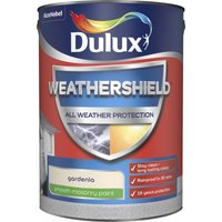 Dulux Weathershield All Weather Smooth Masonry Paint - Gardenia - 5L
Dulux Weathershield All Weather Smooth Masonry Paint - Gardenia - 5L