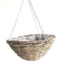 Hanging Basket Rattan 30cm