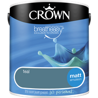 Crown Standard Matt Emulsion Teal - 2.5L
Crown Standard Matt Emulsion Teal - 2.5L