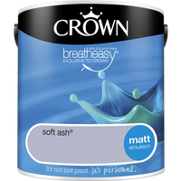 Crown Standard Matt Emulsion Soft Ash - 2.5L
Crown Standard Matt Emulsion Soft Ash - 2.5L