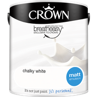 Crown Standard Matt Emulsion Chalky White - 2.5L
Crown Standard Matt Emulsion Chalky White - 2.5L