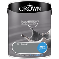 Crown Standard Matt Emulsion City Break - 5L
Crown Standard Matt Emulsion City Break - 5L