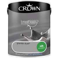 Crown Standard Silk Emulsion Granite Dust - 5L
Crown Standard Silk Emulsion Granite Dust - 5L