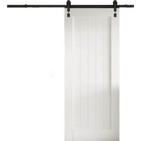 Cottage White Primed FLB Sliding Barn Door with Industrial Track 2073 x 862mm
Cottage White Primed FLB Sliding Barn Door with Industrial Track 2073 x 862mm