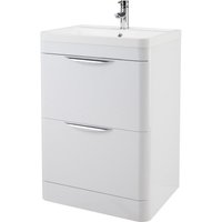 Balterley Wave 600mm Freestanding 2 Drawer Vanity and Basin - Gloss White
Balterley Wave 600mm Freestanding 2 Drawer Vanity and Basin - Gloss White