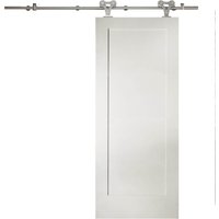 Shaker 1 Panel White Primed Sliding Barn Door with Elegant Track 2073 x 862mm
Shaker 1 Panel White Primed Sliding Barn Door with Elegant Track 2073 x 862mm