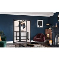 Slim-line Black 4 Light Clear Glazed Room Divider 2+0
Slim-line Black 4 Light Clear Glazed Room Divider 2+0