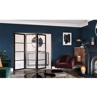 Slim-line Black 4 Light Clear Glazed Room Divider 3+0
Slim-line Black 4 Light Clear Glazed Room Divider 3+0