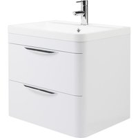 Balterley Wave 600mm Wall Hung 2 Drawer Vanity and Basin - Gloss White
Balterley Wave 600mm Wall Hung 2 Drawer Vanity and Basin - Gloss White