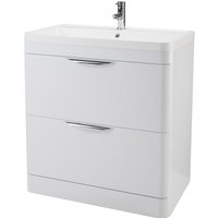 Balterley Wave 800mm Freestanding 2 Drawer Vanity and Basin - Gloss White
Balterley Wave 800mm Freestanding 2 Drawer Vanity and Basin - Gloss White