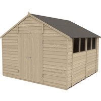 10x10ft Forest Overlap Pressure Treated Double Door Apex Shed - incl. Installation
10x10ft Forest Overlap Pressure Treated Double Door Apex Shed - incl. Installation