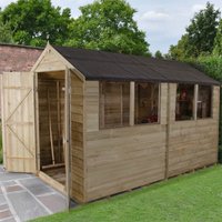 10x6ft Forest Overlap Pressure Treated Double Door Apex Shed
10x6ft Forest Overlap Pressure Treated Double Door Apex Shed