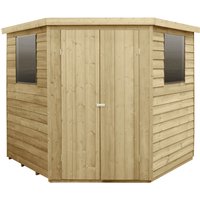7x7ft Forest Overlap Pressure Treated Corner Shed
7x7ft Forest Overlap Pressure Treated Corner Shed