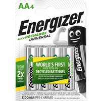 Energizer Universal 1300mAh Rechargeable AA Batteries - 4 Pack
Energizer Universal 1300mAh Rechargeable AA Batteries - 4 Pack
