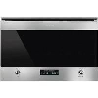 Smeg MP322X1 Classic Stainless Steel and Eclipse Glass Microwave Oven with Grill
Smeg MP322X1 Classic Stainless Steel and Eclipse Glass Microwave Oven with Grill