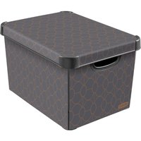 Curver Stockholm Art Deco Plastic Deco Storage Box, Grey / Bronze effect 22L
Curver Stockholm Art Deco Plastic Deco Storage Box, Grey / Bronze effect 22L