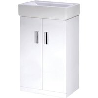 Balterley Orbit 450mm Freestanding 2 Door Unit With Basin - Gloss White
Balterley Orbit 450mm Freestanding 2 Door Unit With Basin - Gloss White