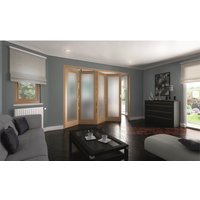 Shaker Oak 1 Light Obscure Glazed Interior Folding Doors 4 x 0 2047 x 2545mm 
Shaker Oak 1 Light Obscure Glazed Interior Folding Doors 4 x 0 2047 x 2545mm