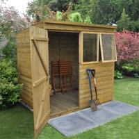 7x5ft Forest T&G Pressure Treated Pentagonal Shed - incl. Installation
7x5ft Forest T&G Pressure Treated Pentagonal Shed - incl. Installation
