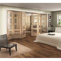 Shaker Oak 4 Light Clear Glazed Interior Folding Doors 3 x 3 2047 x 4227mm
Shaker Oak 4 Light Clear Glazed Interior Folding Doors 3 x 3 2047 x 4227mm