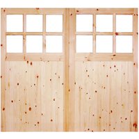 External Glazed Unfinished Redwood 12 Lite Rebated Garage Door Pair - 1981 x 2135mm
External Glazed Unfinished Redwood 12 Lite Rebated Garage Door Pair - 1981 x 2135mm