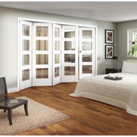 Shaker White Primed 4 Light Clear Glazed Interior Folding Doors 4 x 1 2047 x 3538mm
Shaker White Primed 4 Light Clear Glazed Interior Folding Doors 4 x 1 2047 x 3538mm