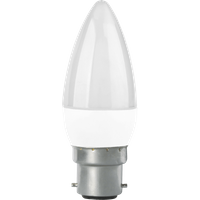 TCP LED Candle 60W B22 Coat Warm Light Bulb - 2 pack 
TCP LED Candle 60W B22 Coat Warm Light Bulb - 2 pack