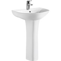 Balterley Quinn 1 Tap Hole Basin and Full Pedestal - 560mm
Balterley Quinn 1 Tap Hole Basin and Full Pedestal - 560mm