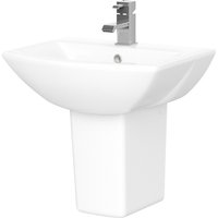 Balterley Destin 1 Tap Hole Basin and Semi Pedestal - 500mm
Balterley Destin 1 Tap Hole Basin and Semi Pedestal - 500mm