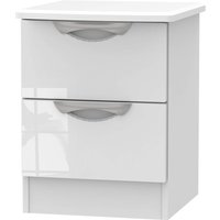Portofino White Gloss 2 Drawer Bedside Cabinet
Portofino White Gloss 2 Drawer Bedside Cabinet