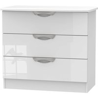 Portofino White Gloss 3 Drawer Chest
Portofino White Gloss 3 Drawer Chest