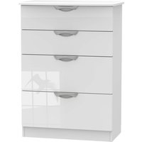 Portofino White Gloss 4 Drawer Deep Chest
Portofino White Gloss 4 Drawer Deep Chest